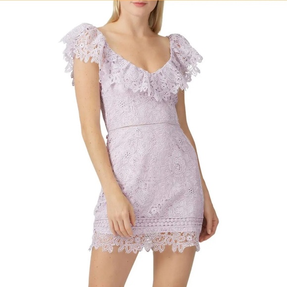 🌻Saylor Purple Lace Adwoa Dress Size XL - Picture 1 of 12